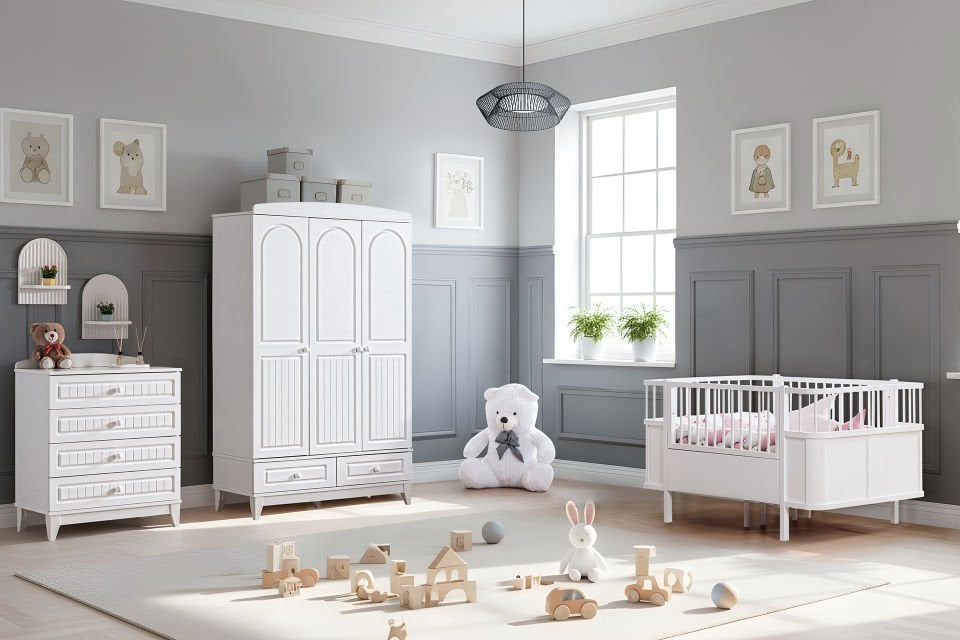 Deniz Bebek Odası Takımı - Beyaz