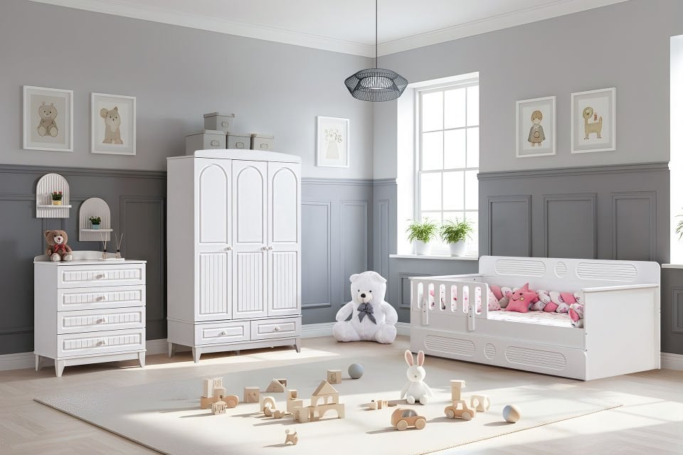 Deniz Çocuk Odası Takımı - Beyaz