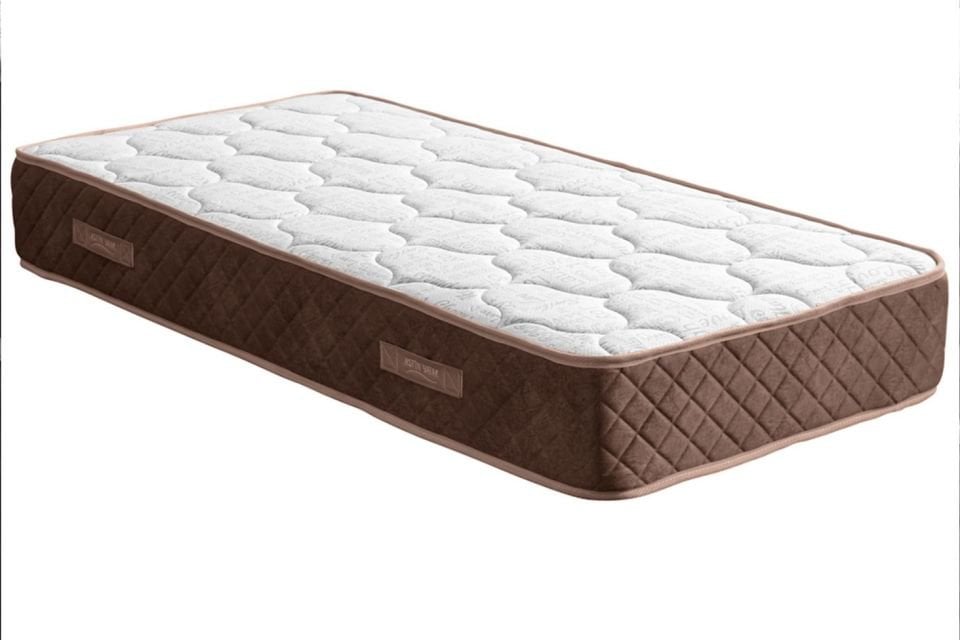 Deluxe Ortopedik Yaylı Yatak Açık Kahverengi - 100x200