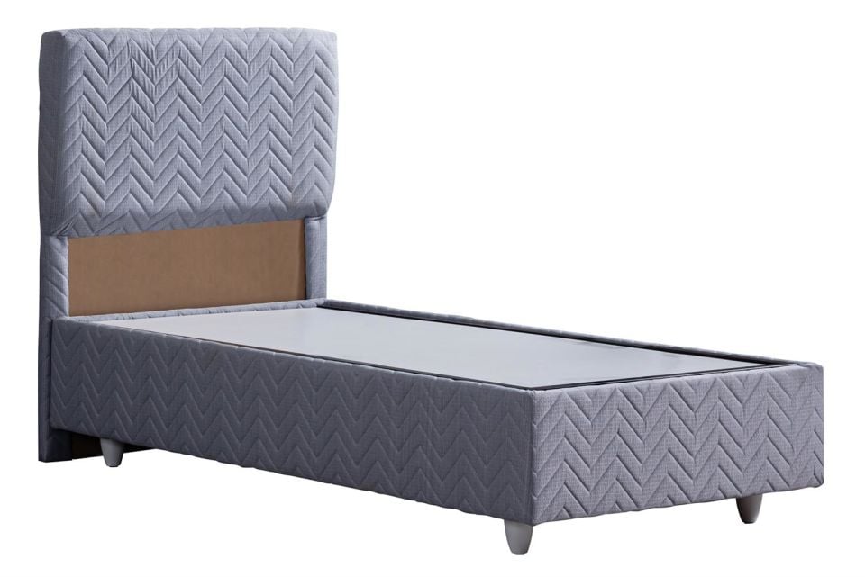 Kristal Baza Başlık Ortho Soft Yatak Seti 90 x 190 - Gri