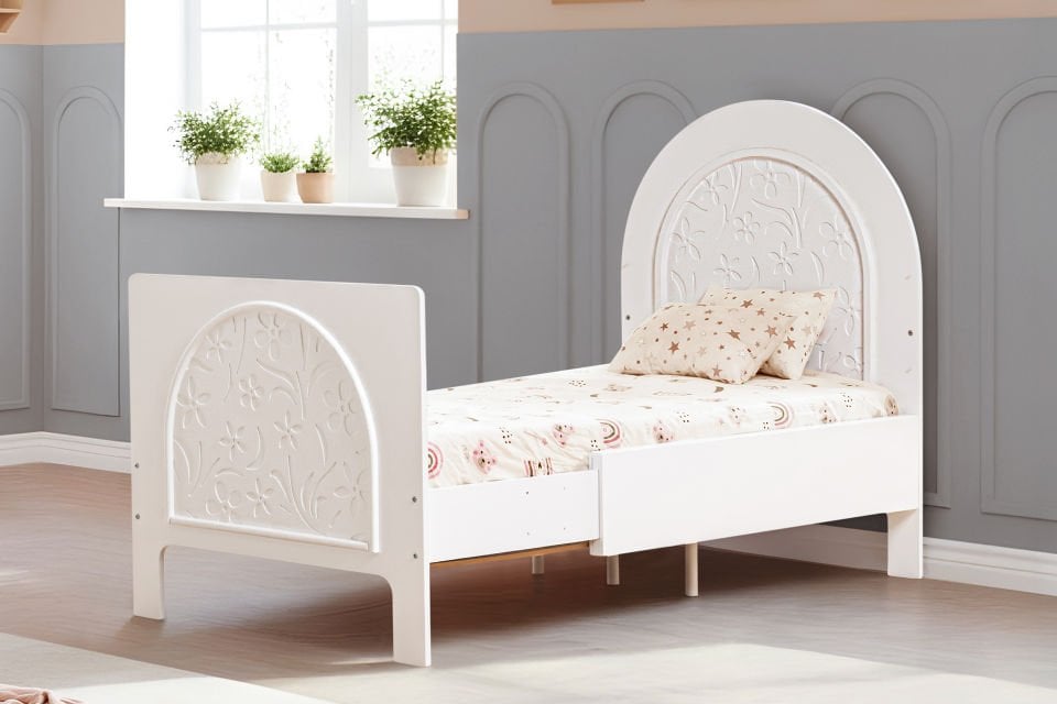 Garden MDF Büyüyen Beşik 90x130 - Beyaz