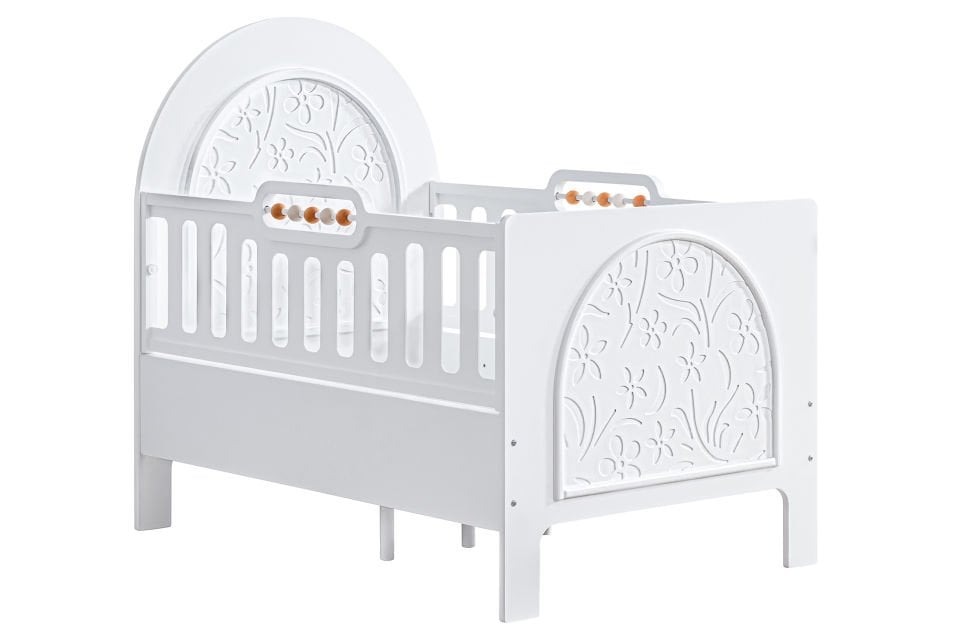 Garden MDF Büyüyen Beşik 90x130 - Beyaz