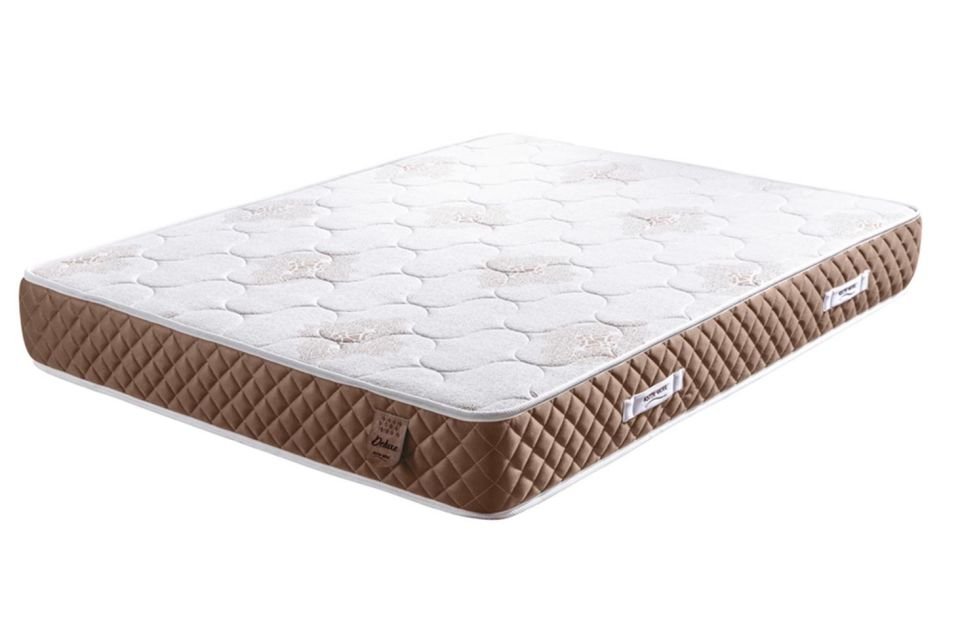 Deluxe Ortopedik Yaylı Yatak Açık Kahverengi - 150x200