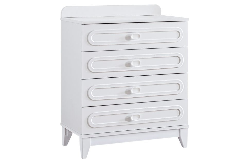 Soft 4 Çekmeceli Şifonyer - Beyaz