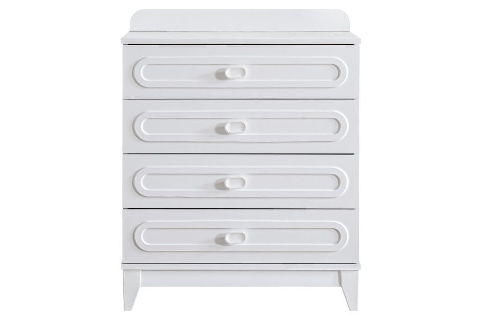 Soft 4 Çekmeceli Şifonyer - Beyaz