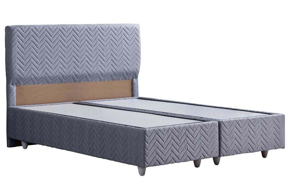 Kristal Baza Başlık Ortho Soft Yatak Seti 150 x 200 - Gri
