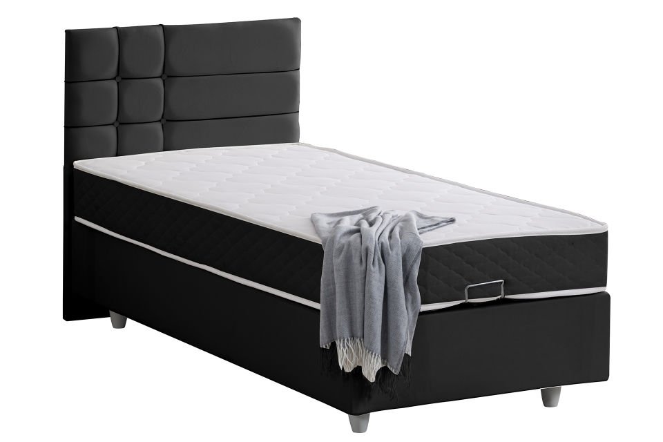 Almada Baza Başlık Letto Yatak Seti 90 x 200 - Antrasit