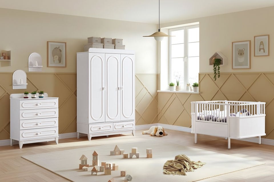 Soft Bebek Odası Takımı - Beyaz