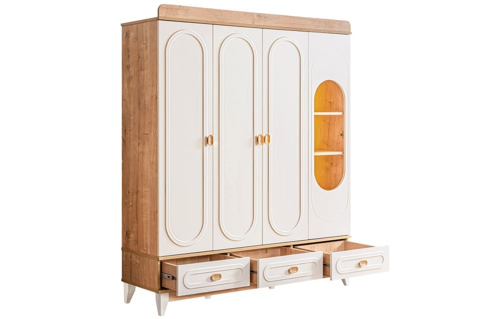 Soft Çocuk Odası Takımı, Ceviz - Krem