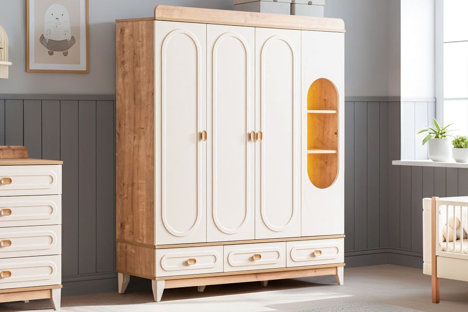 Soft Çocuk Odası Takımı, Ceviz - Krem