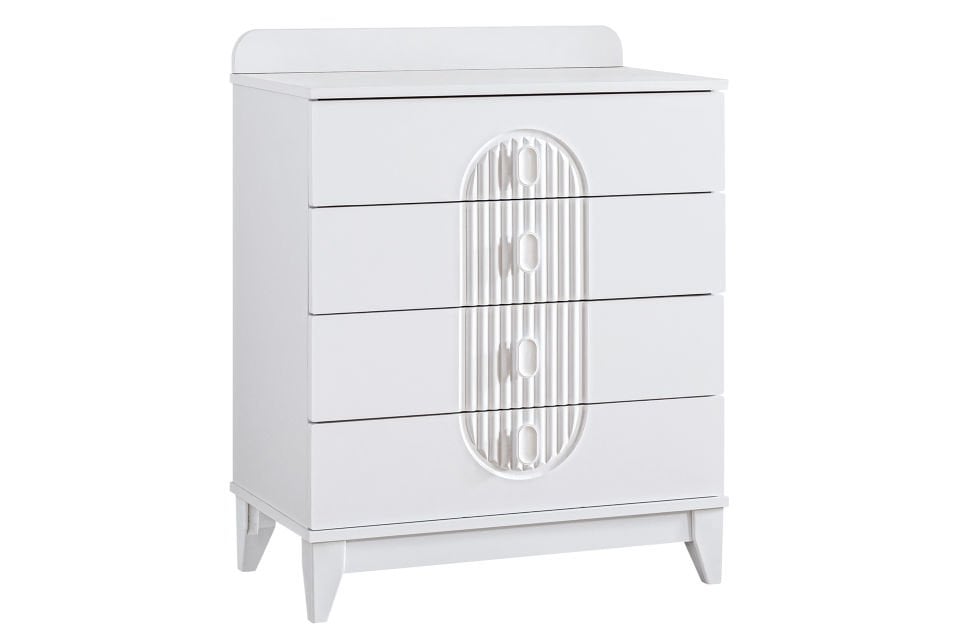 Vizyon 4 Çekmeceli Şifonyer - Beyaz