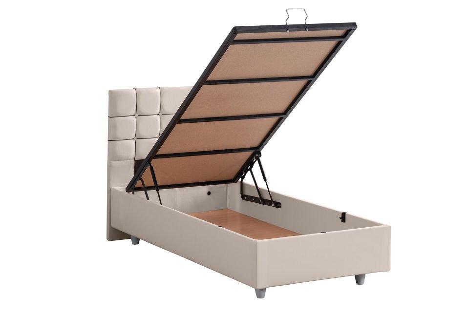 Almada Baza Başlık Letto Yatak Seti 120 x 200 - Krem
