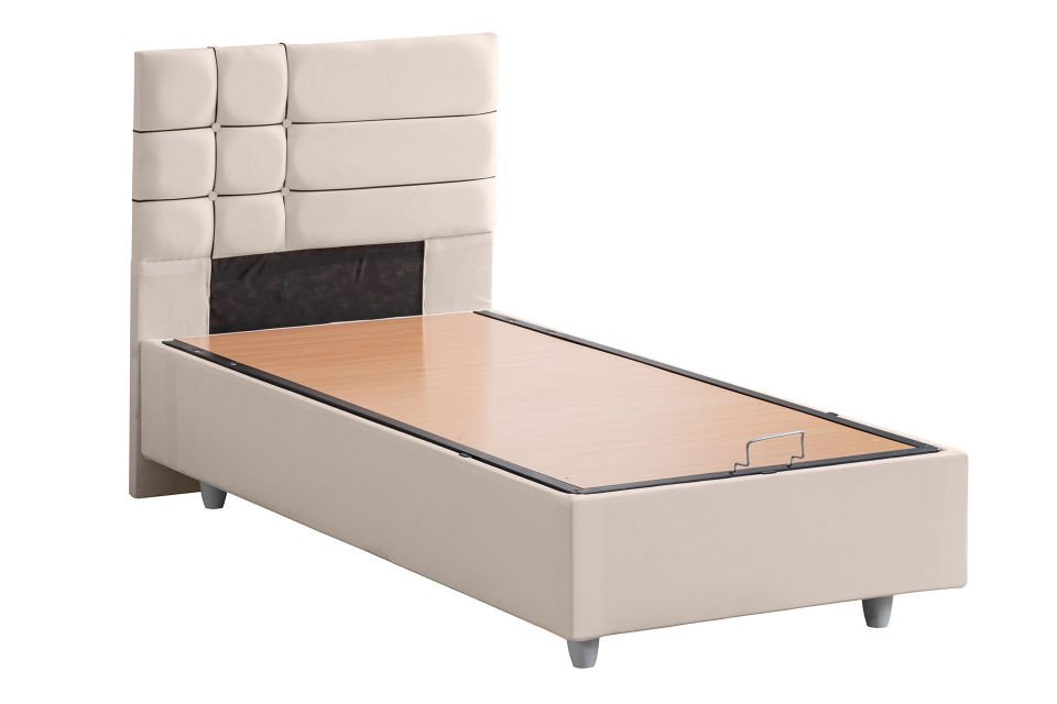 Almada Baza Başlık Letto Yatak Seti 120 x 200 - Krem