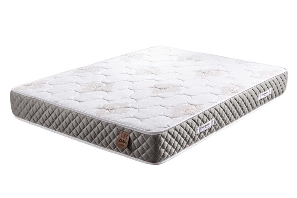 Deluxe Ortopedik Yaylı Yatak Açık Gri - 140x190