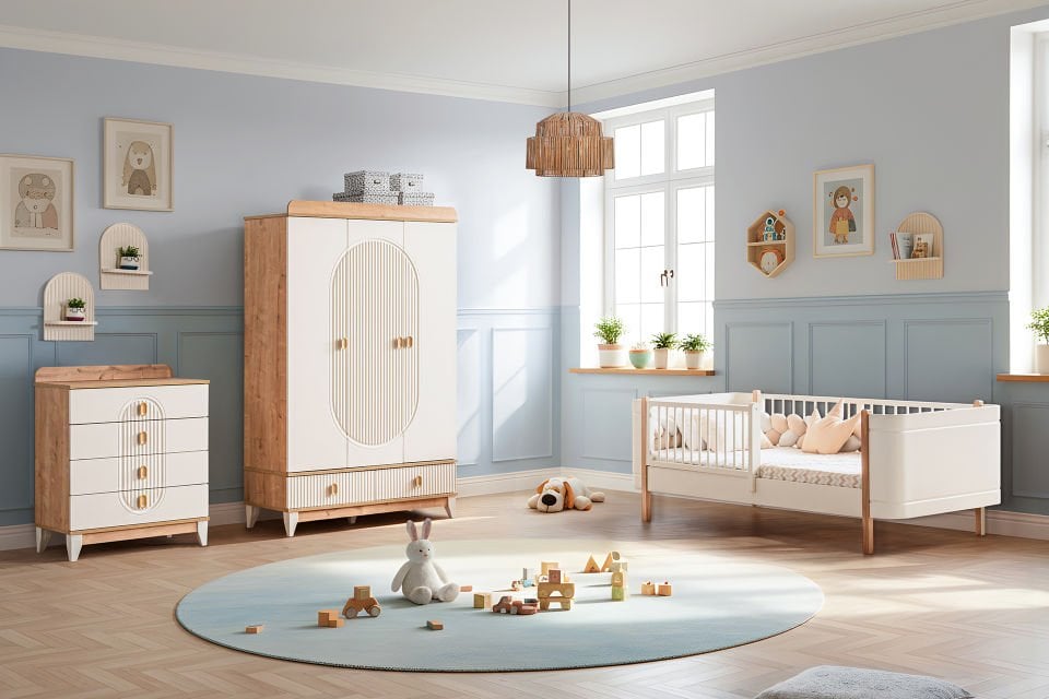 Vizyon Çocuk Odası Takımı, Ceviz - Krem