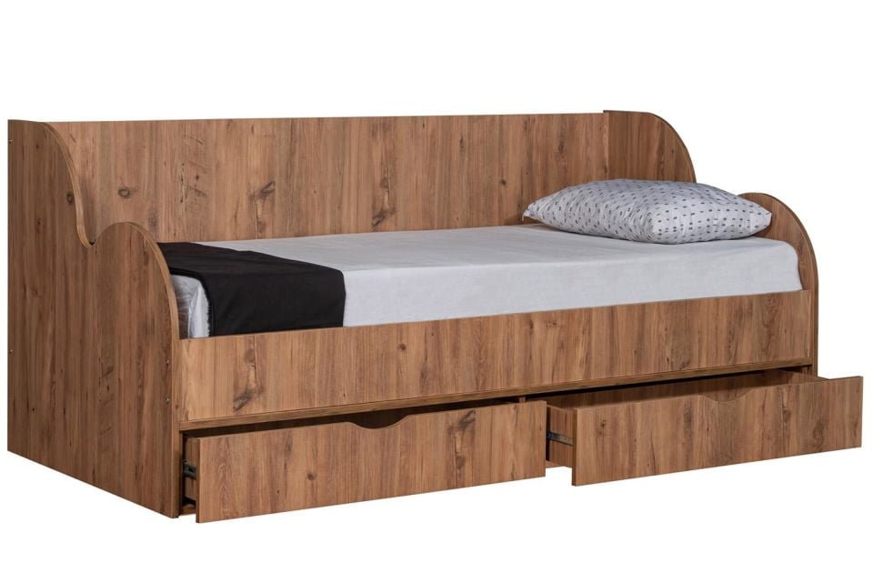 Okyanus Çekmeceli Karyola - Ceviz