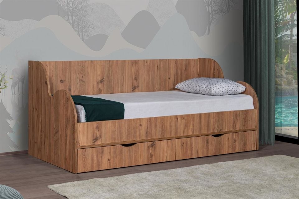 Okyanus Çekmeceli Karyola - Ceviz