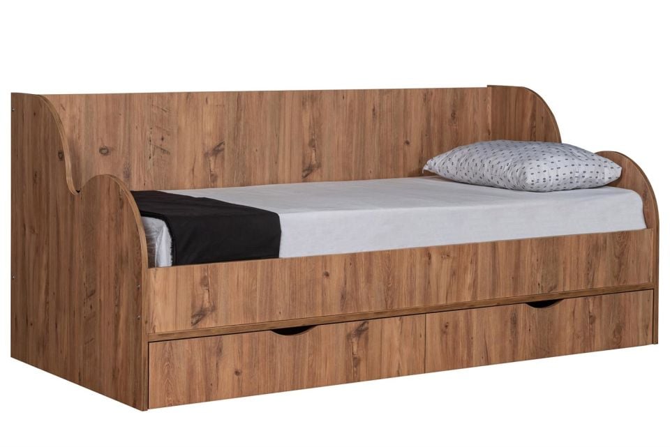 Okyanus Çekmeceli Karyola - Ceviz