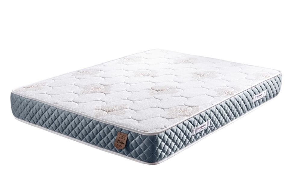 Deluxe Ortopedik Yaylı Yatak Açık Mavi - 160x200