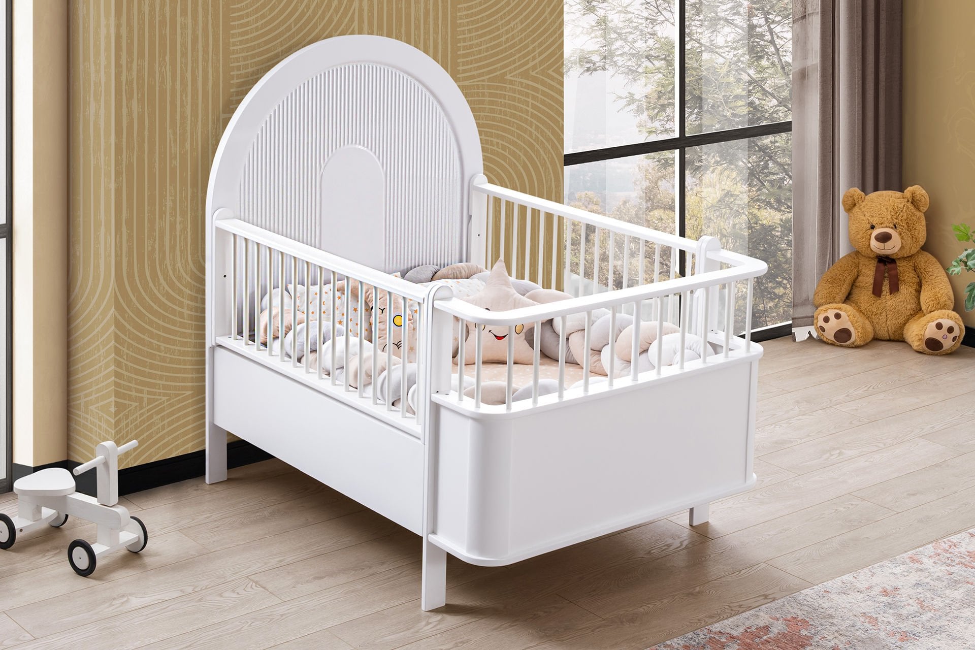 Venüs MDF Büyüyen Beşik - Beyaz