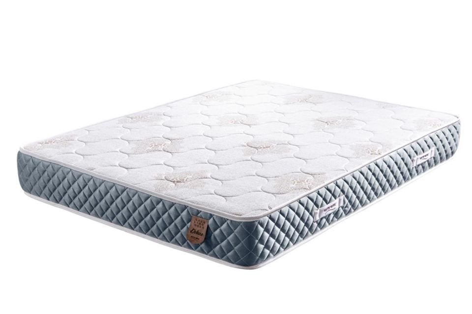 Deluxe Ortopedik Yaylı Yatak Açık Mavi - 180x200