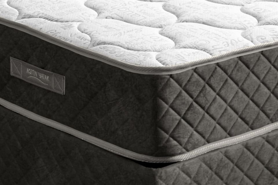 Deluxe Ortopedik Yaylı Yatak Antrasit - 90x200
