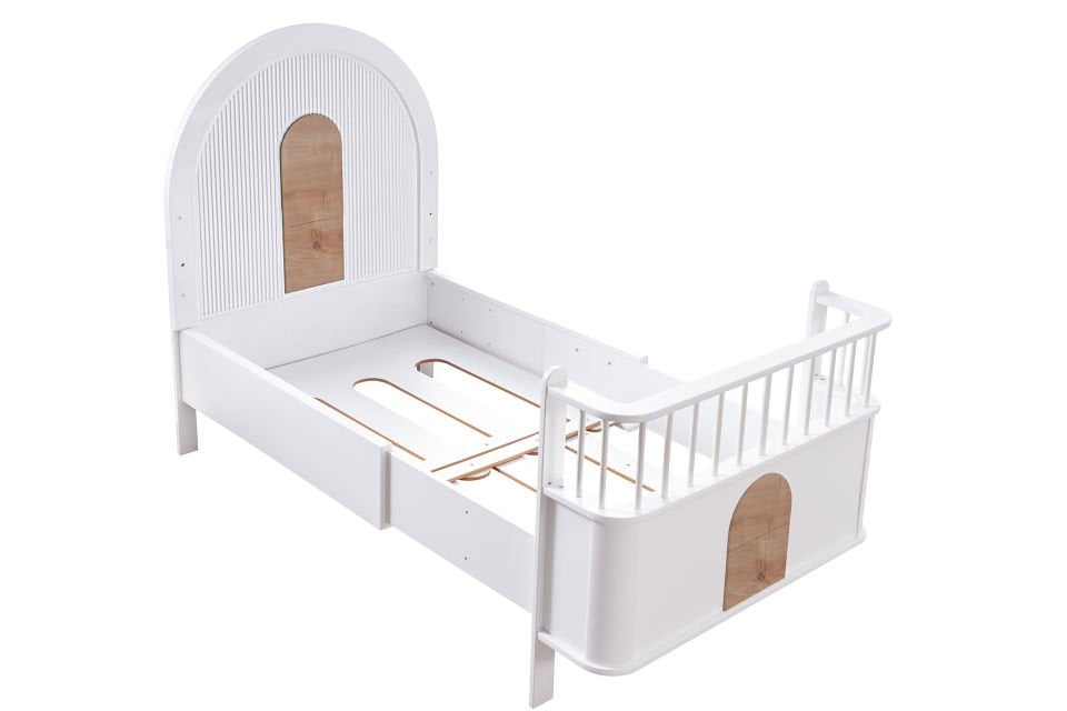 Venüs MDF Büyüyen Beşik - Ceviz- Beyaz