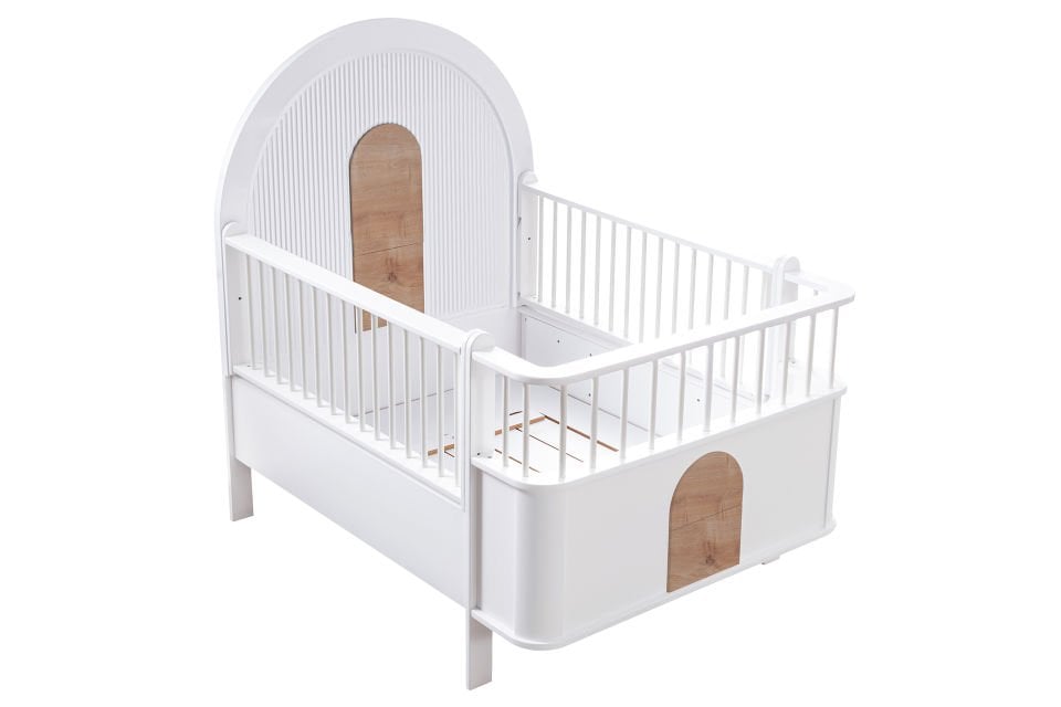 Venüs MDF Büyüyen Beşik - Ceviz- Beyaz