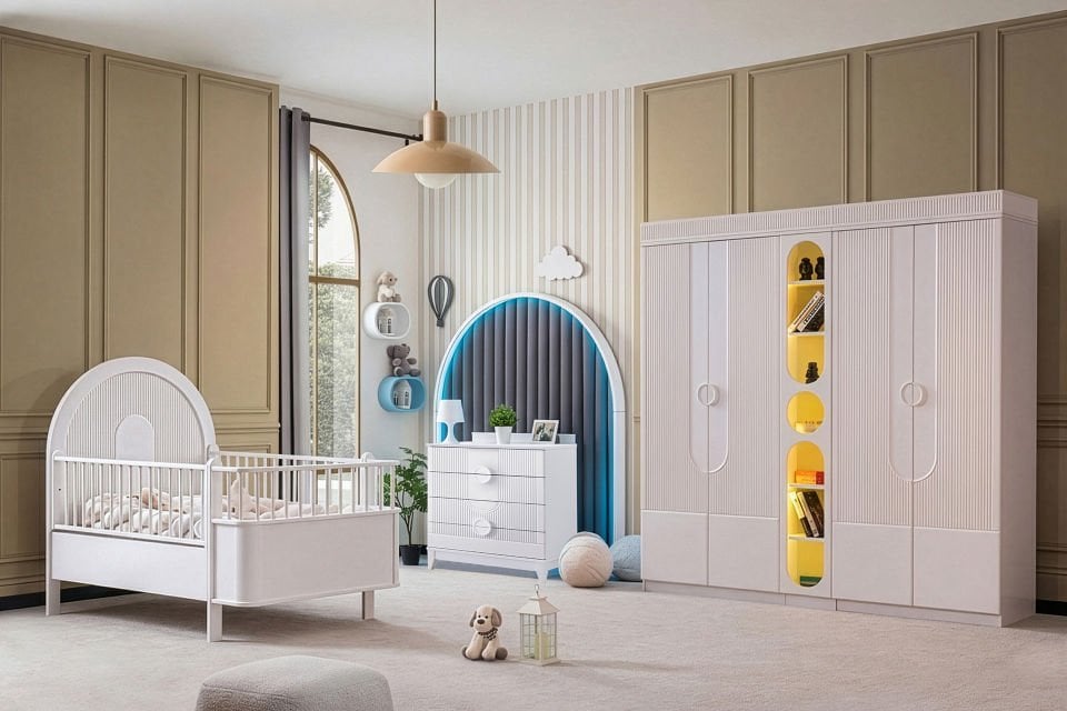 Vira Bebek Odası Takımı - Beyaz