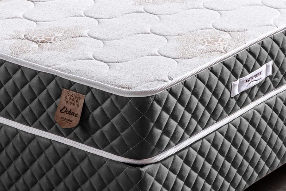Deluxe Ortopedik Yaylı Yatak Antrasit - 160x200