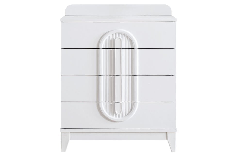 Athena 4 Çekmeceli Şifonyer - Beyaz