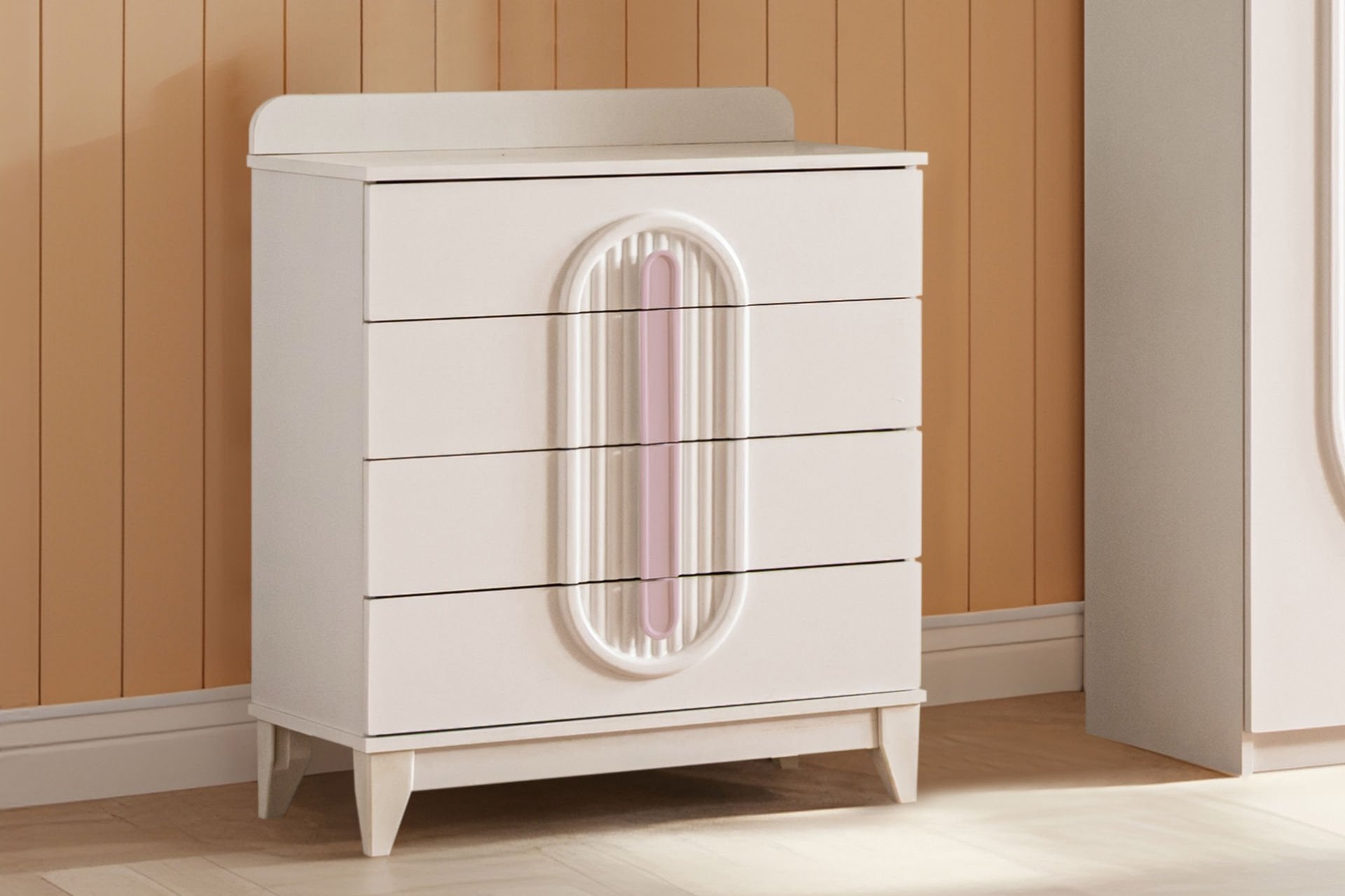 Athena 4 Çekmeceli Şifonyer - Pembe