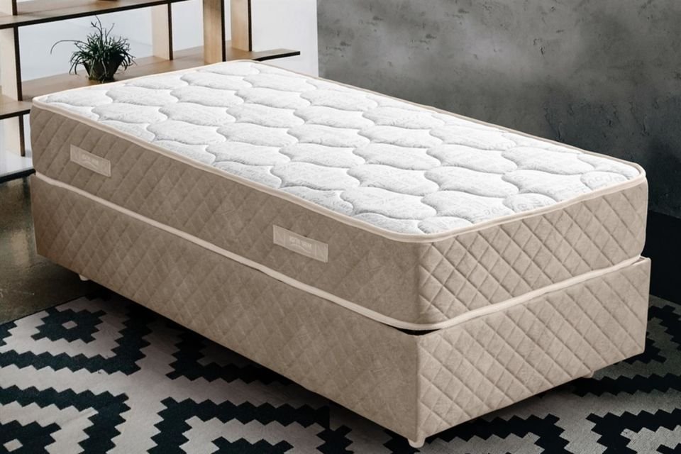 Deluxe Ortopedik Yaylı Yatak Bej - 120x200