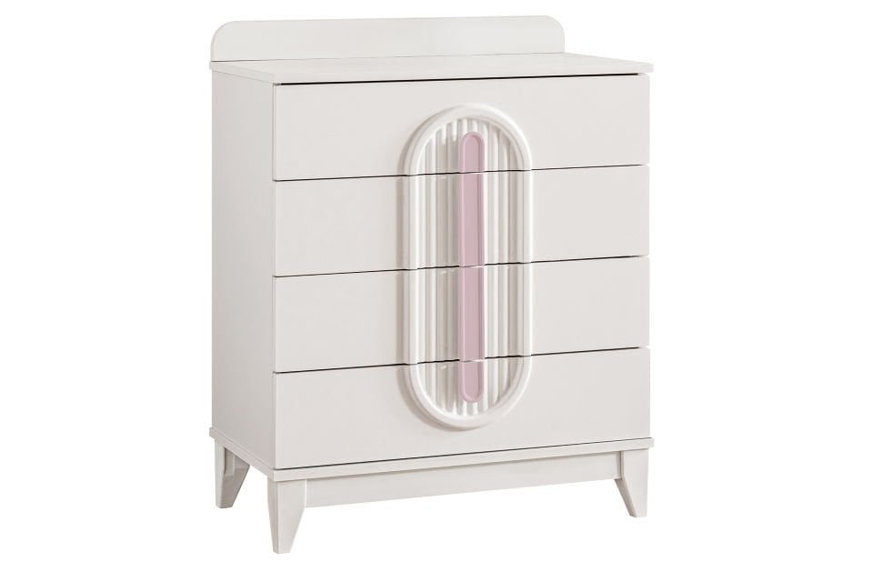 Athena 4 Çekmeceli Şifonyer - Pembe