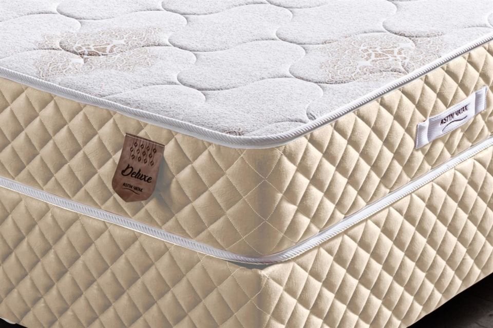 Deluxe Ortopedik Yaylı Yatak Bej - 160x200