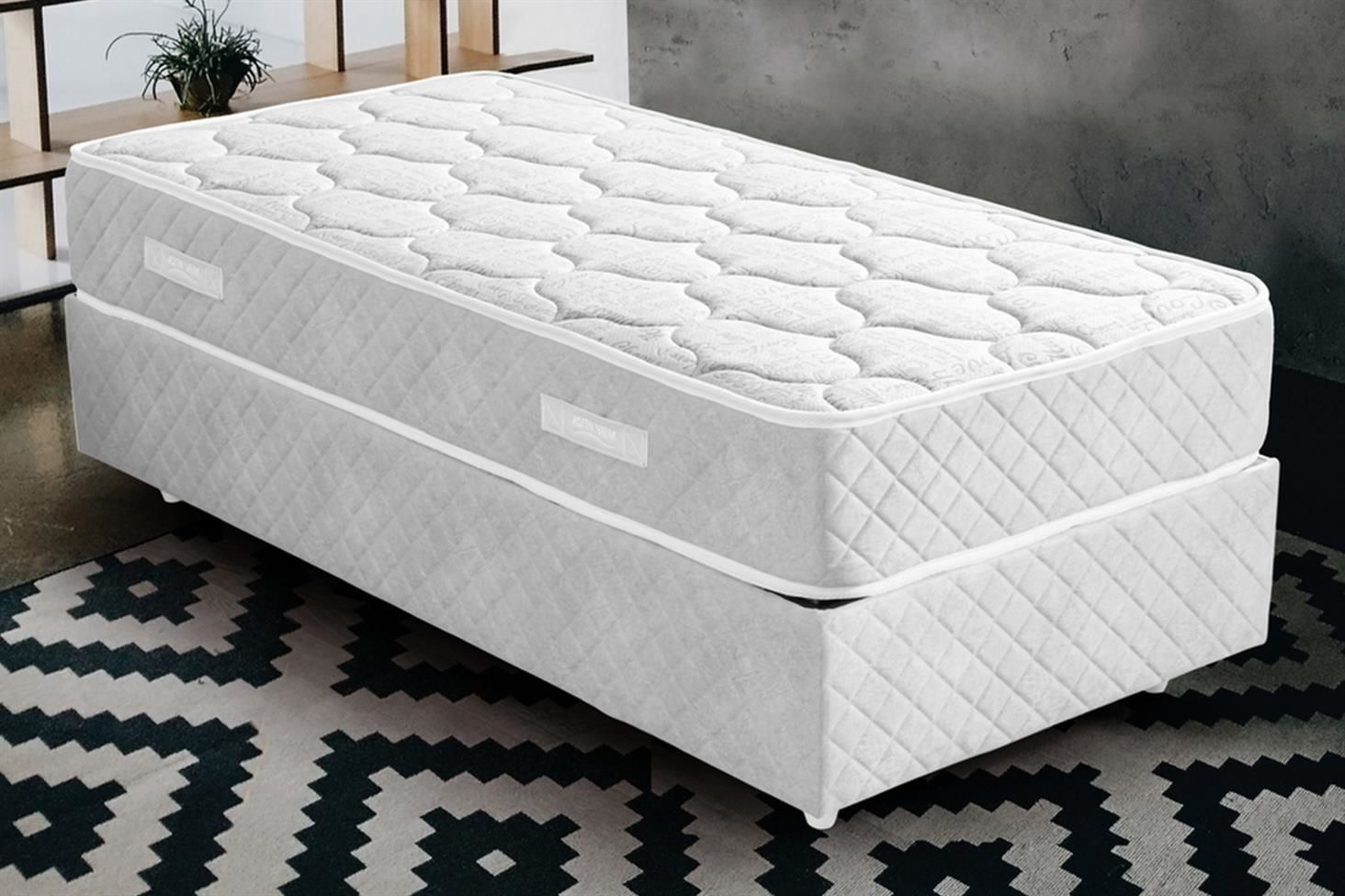 Deluxe Ortopedik Yaylı Yatak Beyaz - 90x200