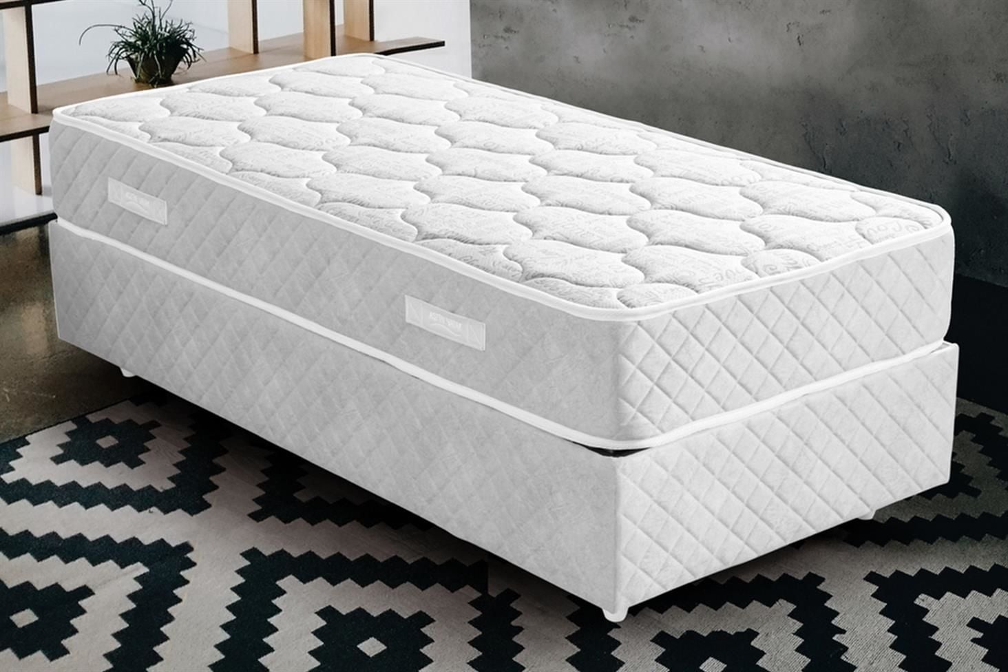 Deluxe Ortopedik Yaylı Yatak Beyaz - 100x200