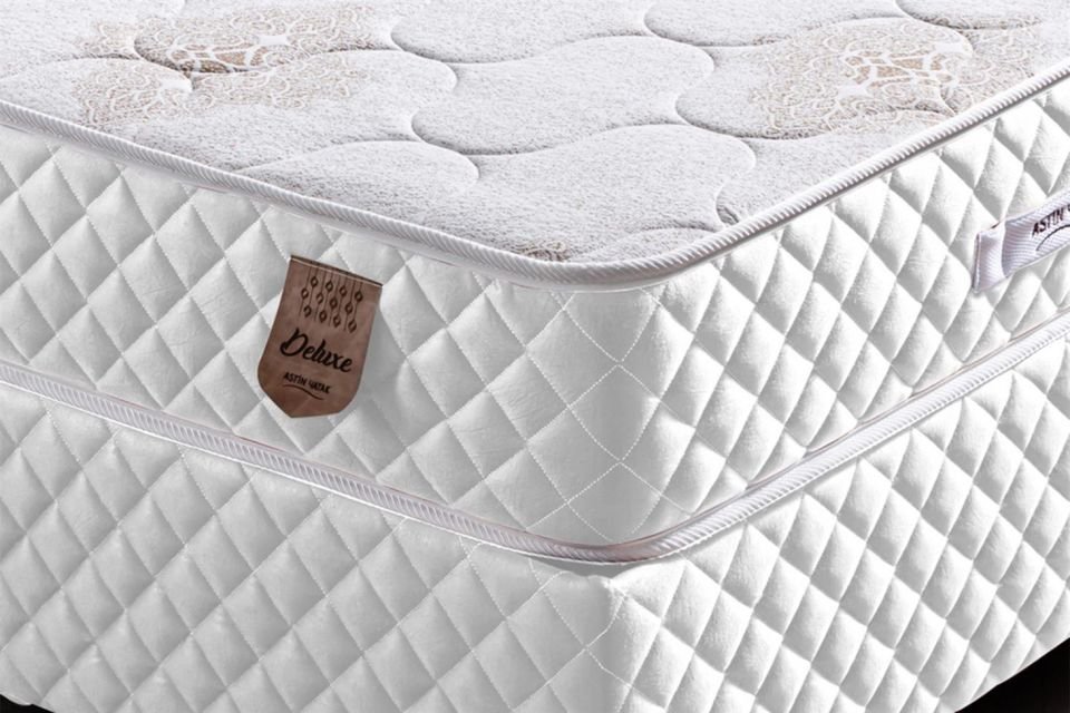 Deluxe Ortopedik Yaylı Yatak Beyaz - 140x190