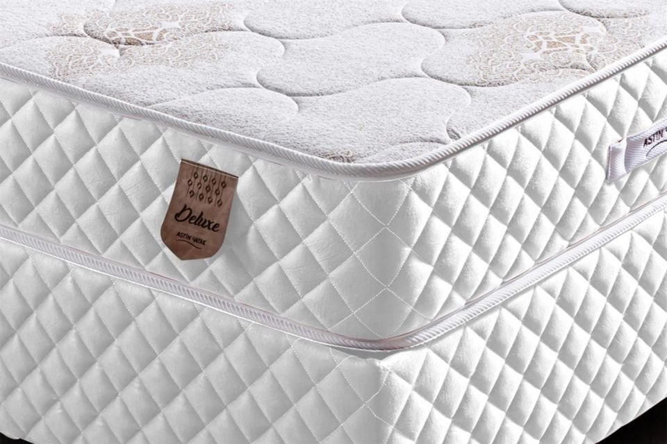 Deluxe Ortopedik Yaylı Yatak Beyaz - 150x200