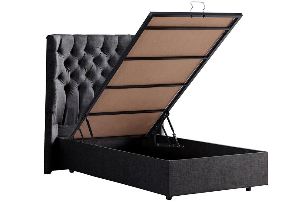 Matilda Baza Başlık Seti 100 x 200 - Antrasit