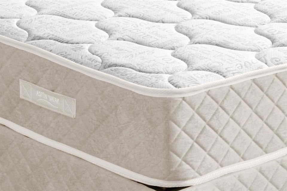 Deluxe Ortopedik Yaylı Yatak Krem - 90x190