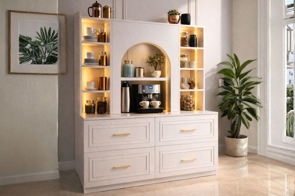 Marsilya LED Aydınlatmalı Kahve Köşesi