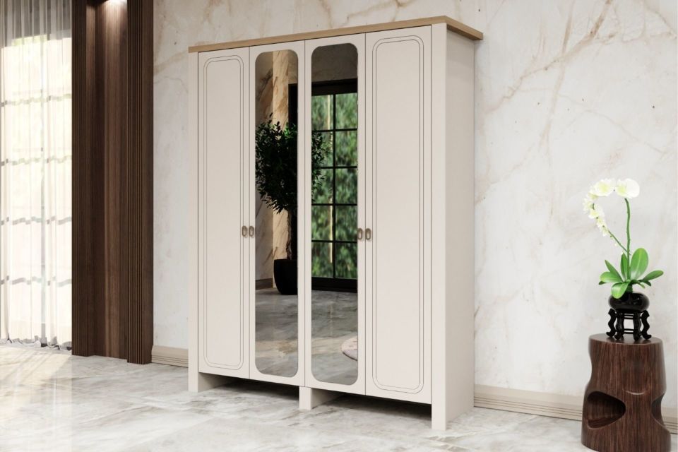 Lucca 4 Kapaklı Dolap