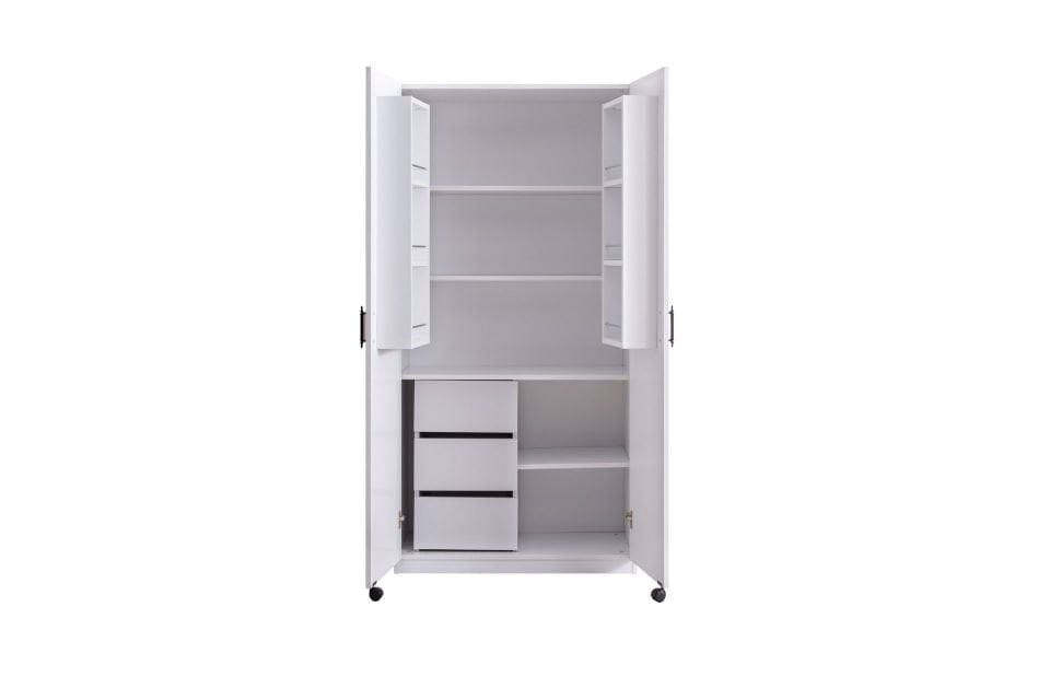 Nera 2 Kapaklı Büyük Erzak Kiler Dolabı