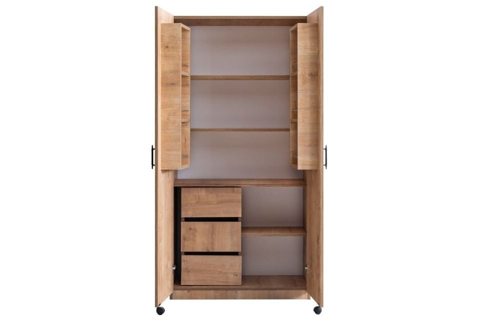 Nera 2 Kapaklı Büyük Erzak Kiler Dolabı