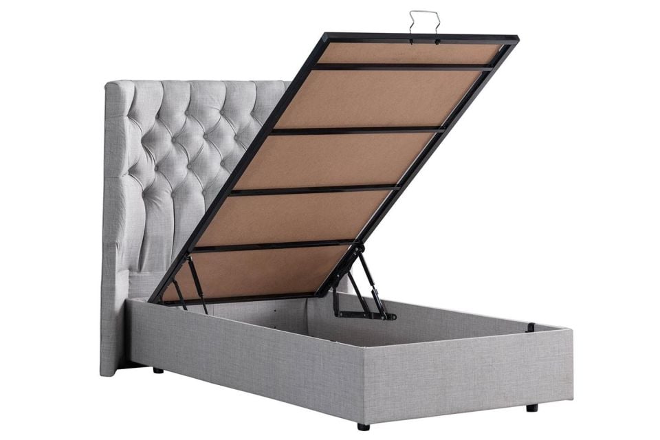 Matilda Baza Başlık Comfort Yatak Seti 120 x 200 - Açık Gri