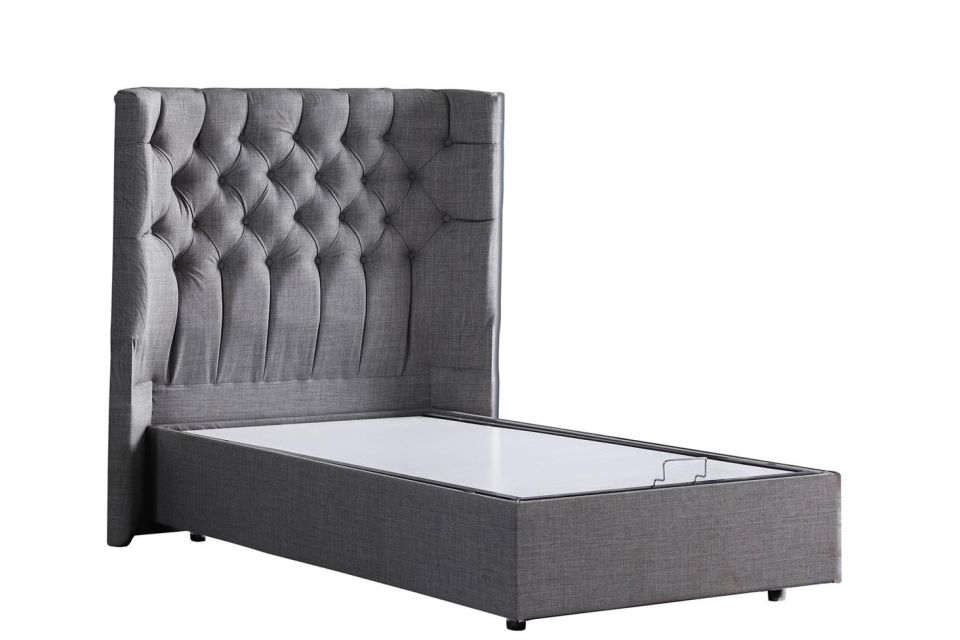 Matilda Baza Başlık Comfort Yatak Seti 90 x 200 - Gri
