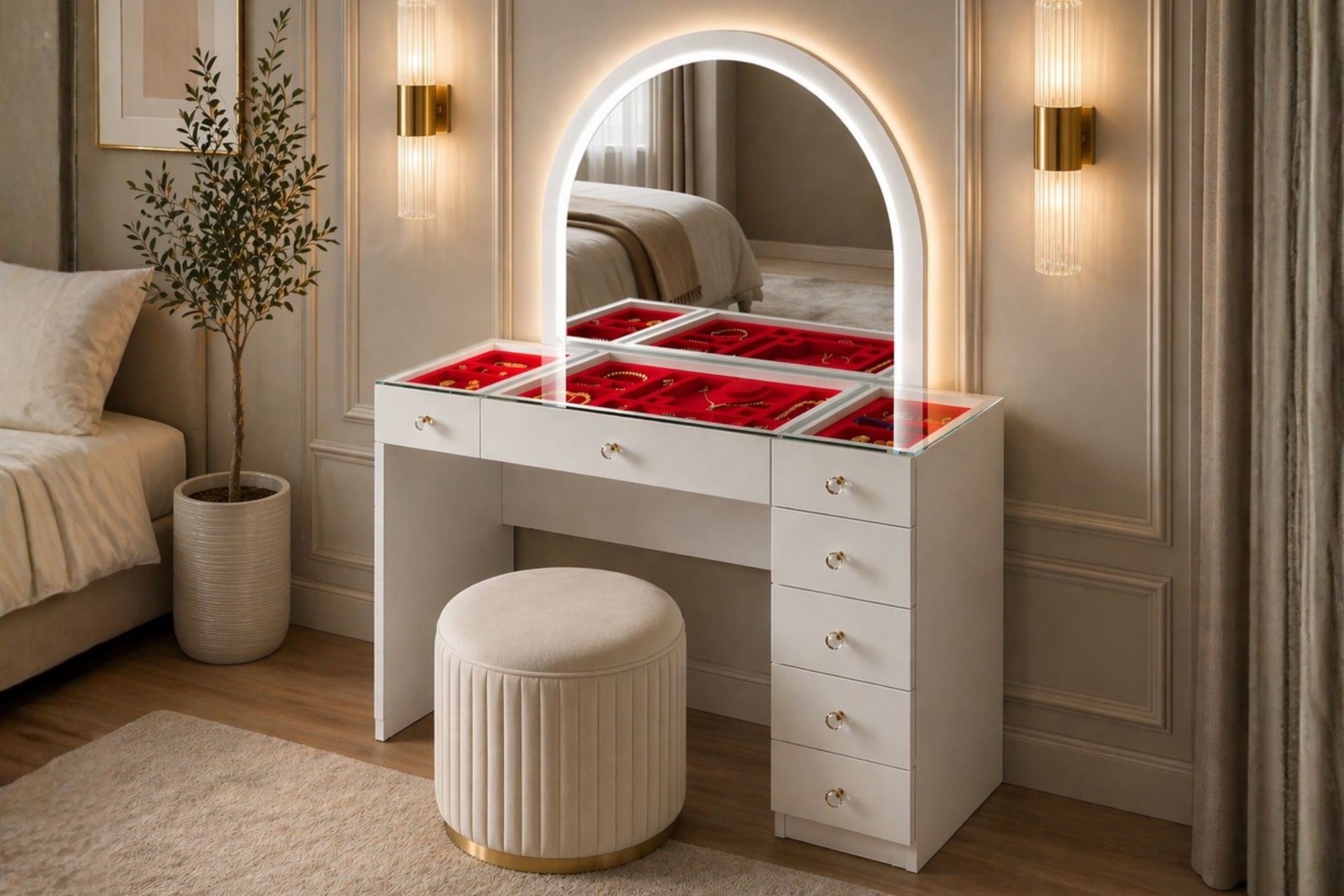 İnci Aynalı Makyaj Masası, Şifonyer