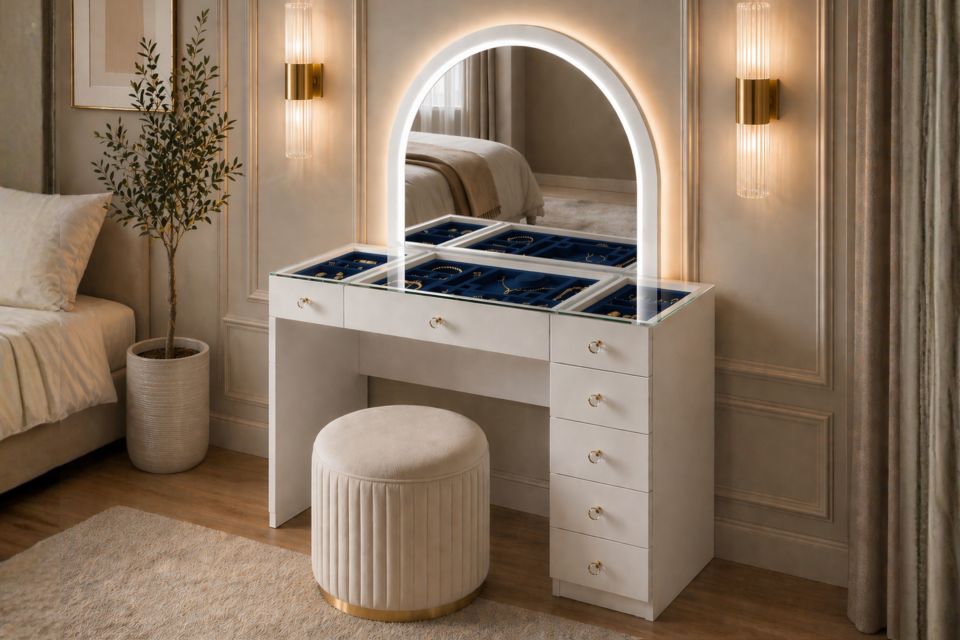 İnci Aynalı Makyaj Masası, Şifonyer