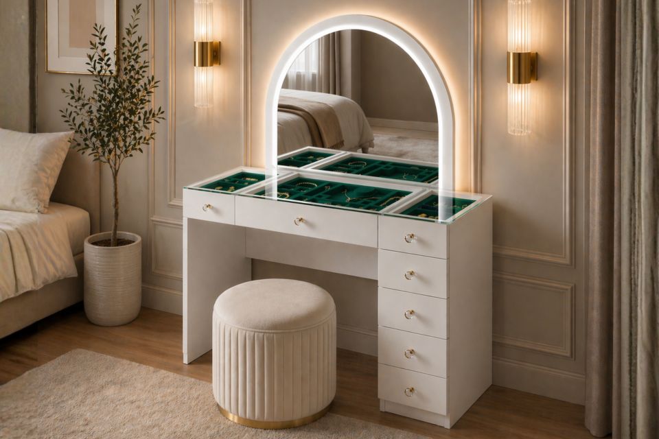 İnci Aynalı Makyaj Masası, Şifonyer